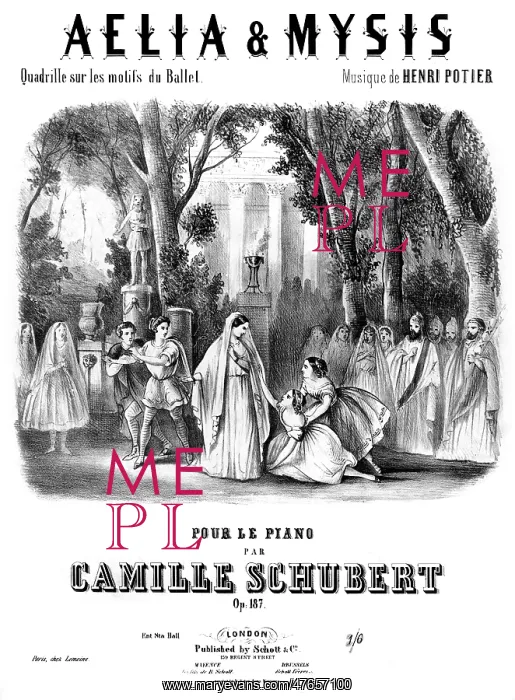 : Aelia and Mysis - Music Sheet Cover : Aelia and Mysis - Music Sheet Cover