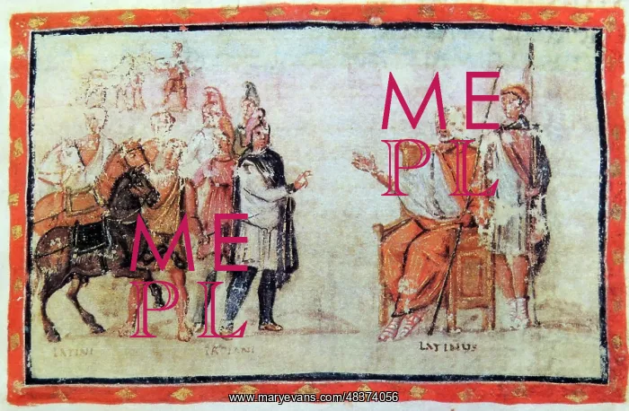 : Aeneas and King Latinus : Aeneas and King Latinus