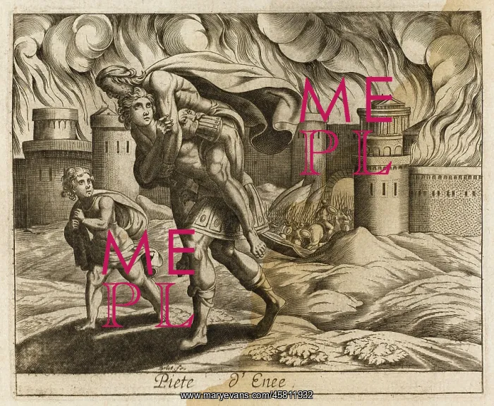 : Aeneas Leaves Troy : Aeneas Leaves Troy
