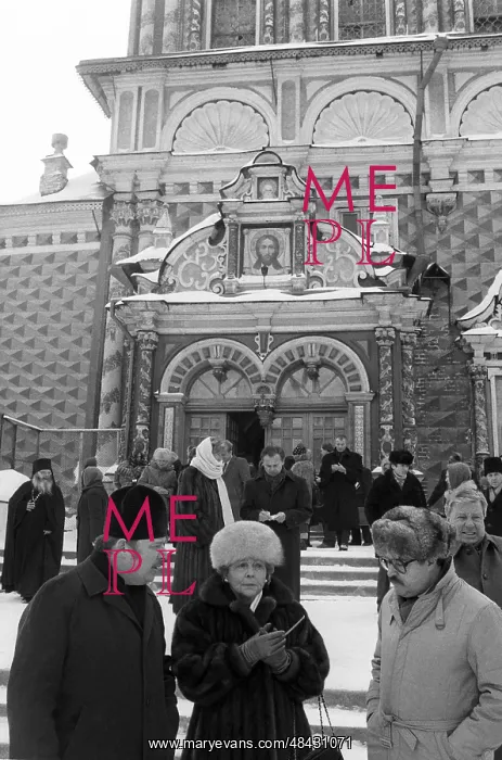 : Aenne Burda visiting Zagorsk, 1987 : Aenne Burda visiting Zagorsk, 1987