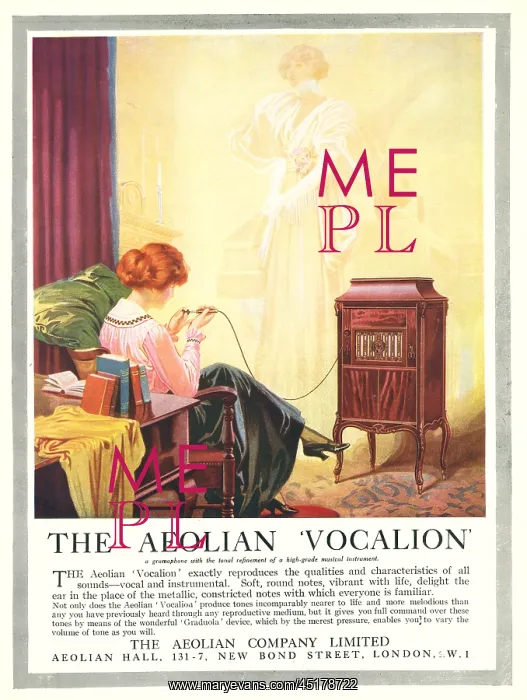 : Aeolian Vocalion Advertisement : Aeolian Vocalion Advertisement