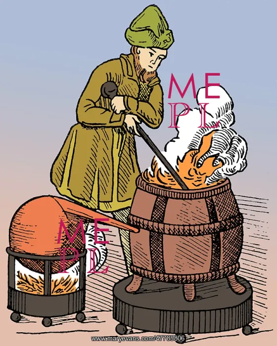 : Aeolipile Supplying Copper-Smelting Fire : Aeolipile Supplying Copper-Smelting Fire