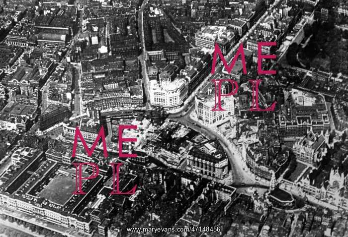  : Aerial view, Aldwych, London