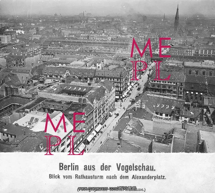 : Aerial view of Alexanderplatz, Berlin, Germany : Aerial view of Alexanderplatz, Berlin, Germany