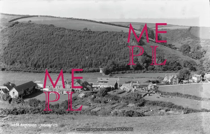 : Aerial View of Brendon Village : Aerial View of Brendon Village