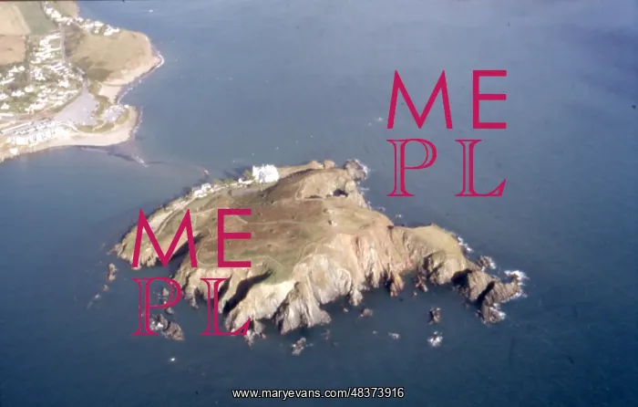  : Aerial view of Burgh Island, Devon