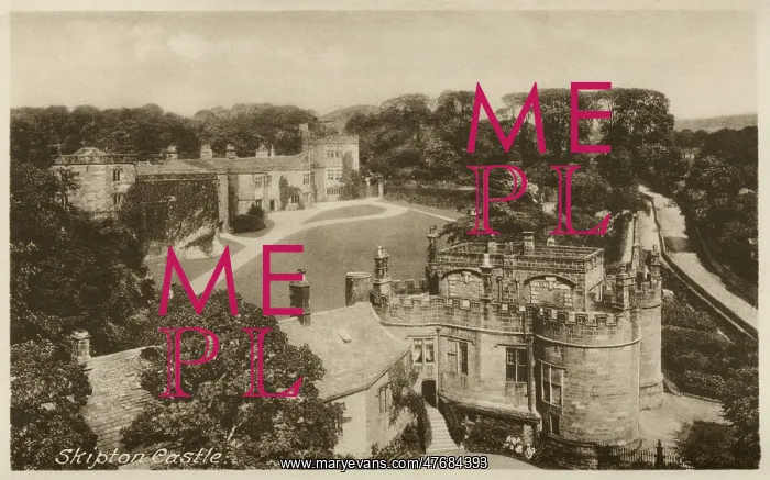  : Aerial view of the Castle, Skipton, North Yorkshire