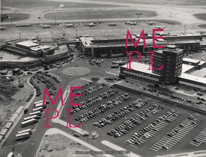 : Aerial view of the control tower : Aerial view of the control tower