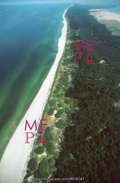 : Aerial view of Curonian Spit, 1996 : Aerial view of Curonian Spit, 1996