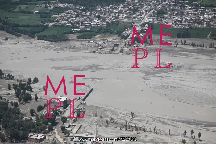 : An aerial view of damage caused by unprecedented ? : An aerial view of damage caused by unprecedented ?