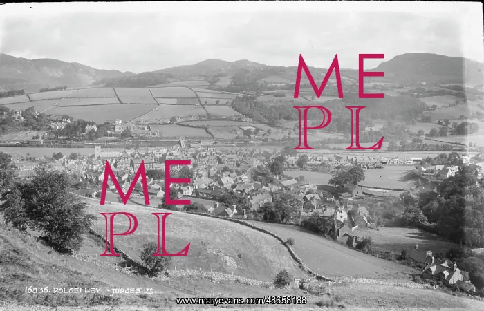 : Aerial View of Dolgellau : Aerial View of Dolgellau
