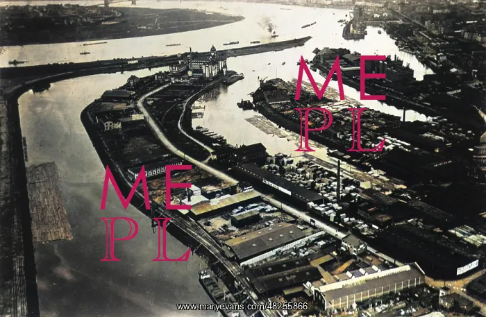 : Aerial view of Dusseldorf, Germany : Aerial view of Dusseldorf, Germany