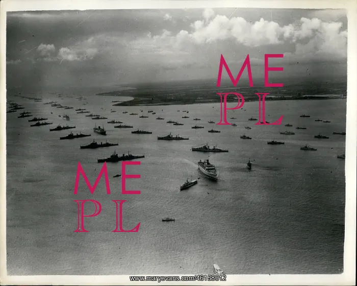  : Aerial view of fleet review at Spithead