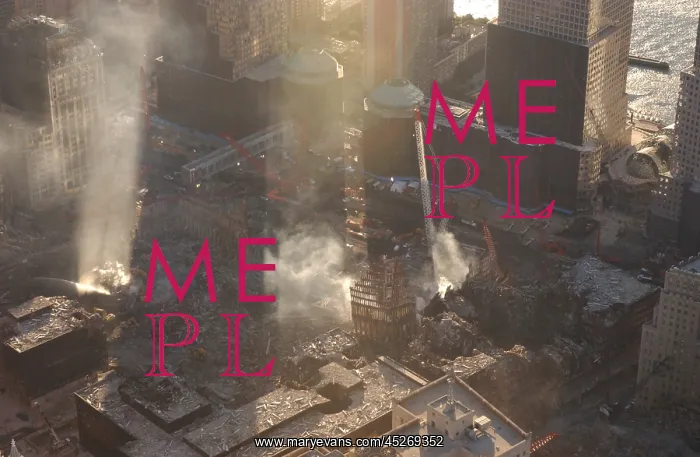 : Aerial view of Ground Zero from the northeast as : Aerial view of Ground Zero from the northeast as