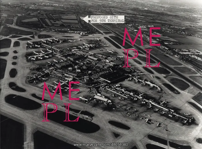 : Aerial view of Heathrow Airport : Aerial view of Heathrow Airport
