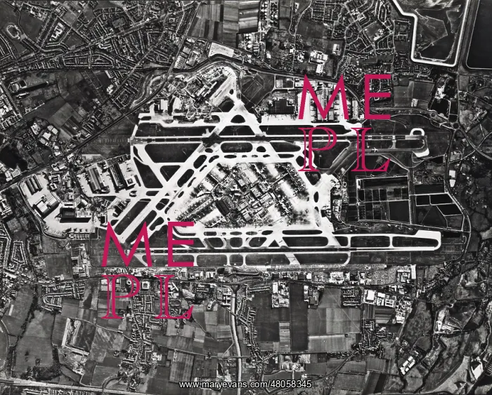 : Aerial view of Heathrow Airport : Aerial view of Heathrow Airport