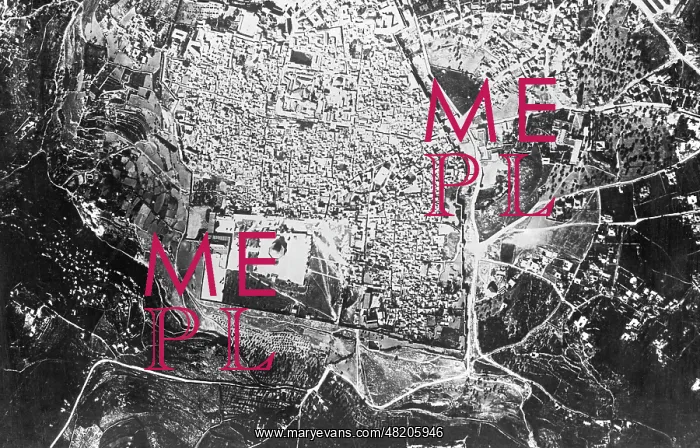 : Aerial view of Jerusalem, 1917 : Aerial view of Jerusalem, 1917