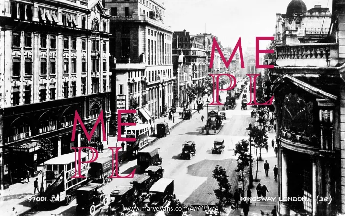 : Aerial view of Kingsway, London : Aerial view of Kingsway, London