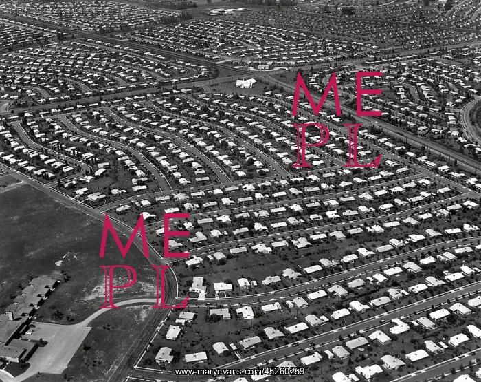 : An Aerial view of the Levittown housing project : An Aerial view of the Levittown housing project