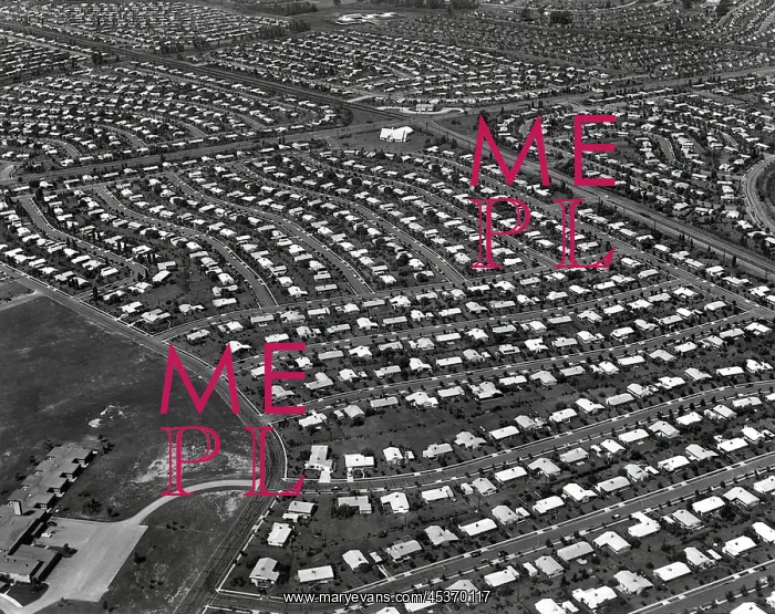: An Aerial view of the Levittown housing project : An Aerial view of the Levittown housing project