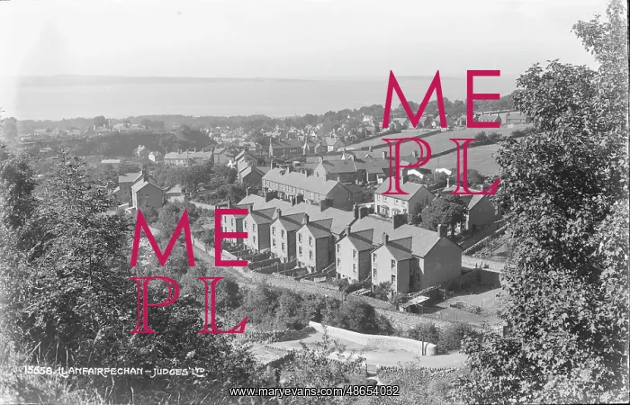: Aerial View of Llanfairfechan : Aerial View of Llanfairfechan