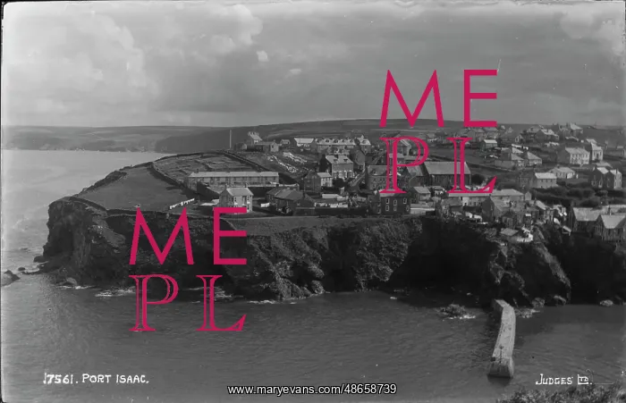 : Aerial View of Port Isaac : Aerial View of Port Isaac