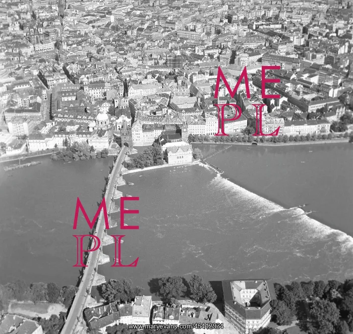 : Aerial view of Pragues Old Town : Aerial view of Pragues Old Town