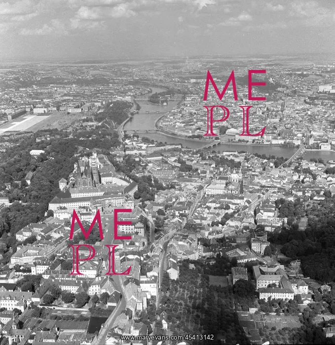: Aerial view of Pragues Old Town : Aerial view of Pragues Old Town