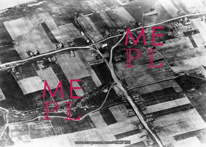 : Aerial view of Russian positions on the Dnieper, 1941 : Aerial view of Russian positions on the Dnieper, 1941