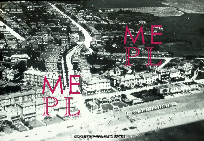 : Aerial view of Sandown, Isle of Wight : Aerial view of Sandown, Isle of Wight