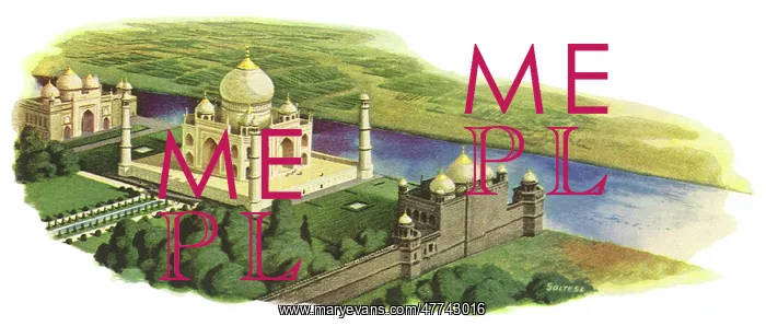 : Aerial View: Taj Mahal
