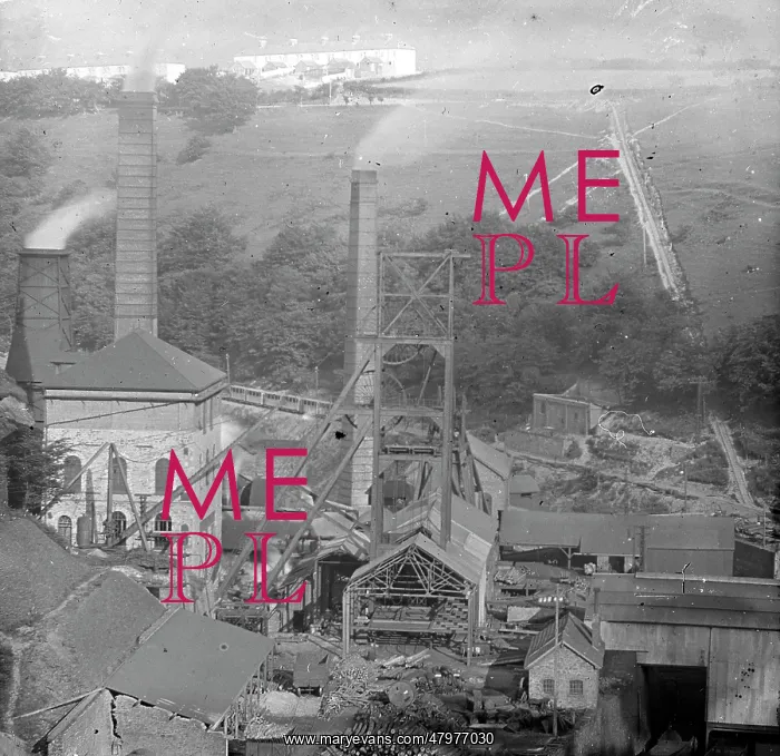 : Aerial view of Tirpentwys Colliery, Pontypool, South Wales : Aerial view of Tirpentwys Colliery, Pontypool, South Wales