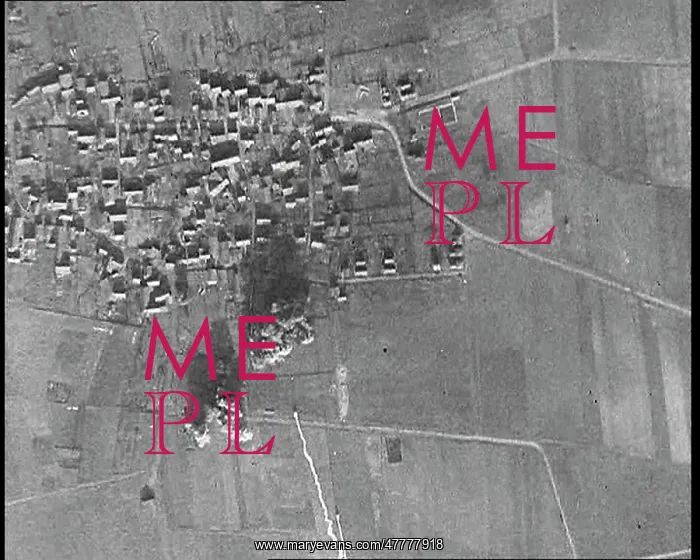 : The Aerial View of a Town From Above, As Bombs : The Aerial View of a Town From Above, As Bombs