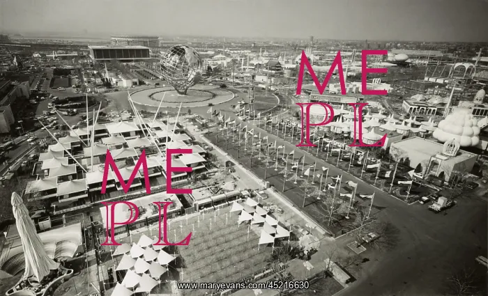 : Aerial view of Unisphere and other exhibits ? : Aerial view of Unisphere and other exhibits ?