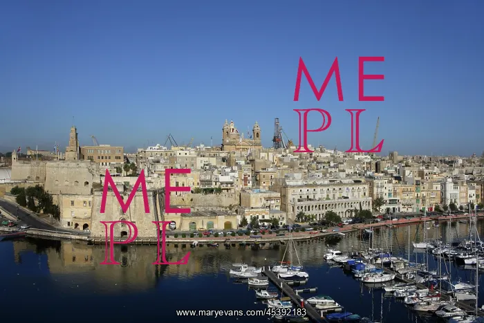 : Malta. Aerial view of Valetta from Torre dei Cavalieri : Malta. Aerial view of Valetta from Torre dei Cavalieri