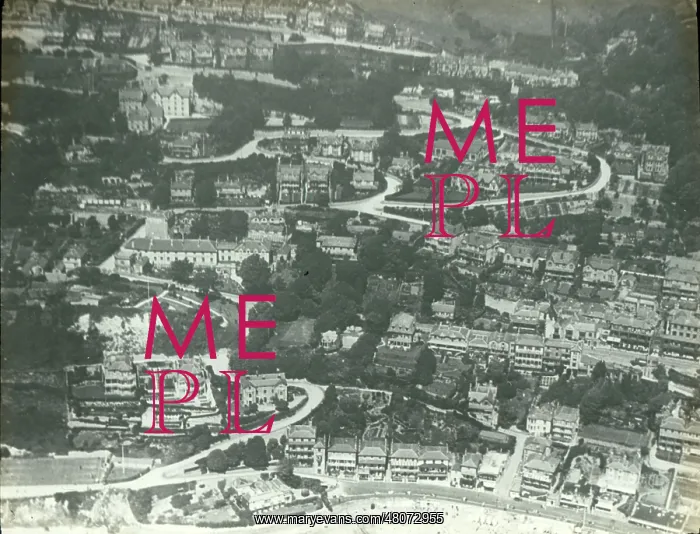 : Aerial view of Ventnor, Isle of Wight : Aerial view of Ventnor, Isle of Wight