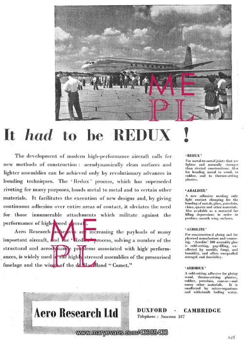 : Aero Research REDUX Bonding : Aero Research REDUX Bonding