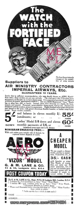  : Aero Vizor Watch 1932