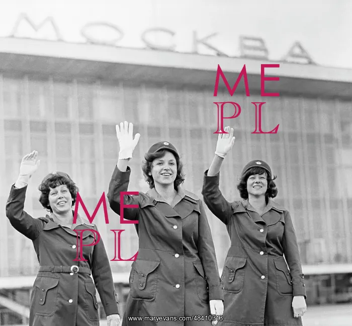 : Aeroflot flight attendants, 1977 : Aeroflot flight attendants, 1977