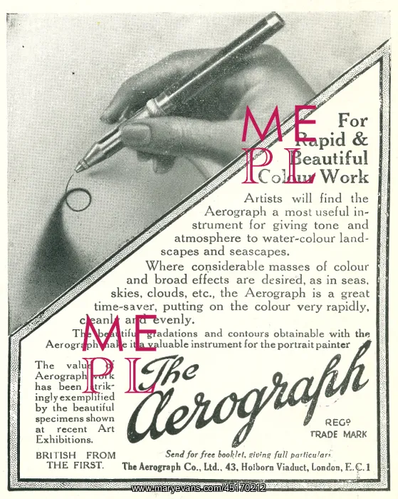 : The Aerograph Advertisement : The Aerograph Advertisement