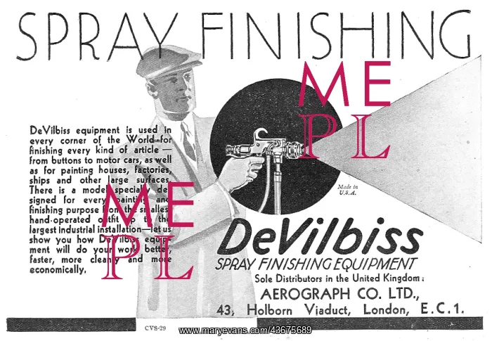 : Aerograph DeVilbiss Spray Finishing Equipment : Aerograph DeVilbiss Spray Finishing Equipment