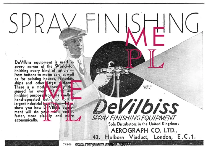 : Aerograph DeVilbiss Spray Finishing Equipment : Aerograph DeVilbiss Spray Finishing Equipment