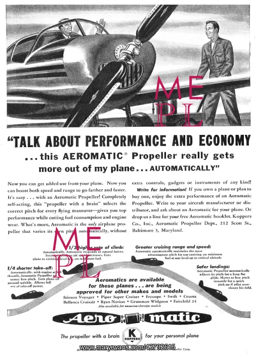 : Aeromatic Air Controlled Automatic Propellers : Aeromatic Air Controlled Automatic Propellers