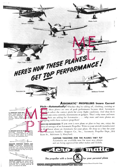  : Aeromatic Air Controlled Automatic Propellers