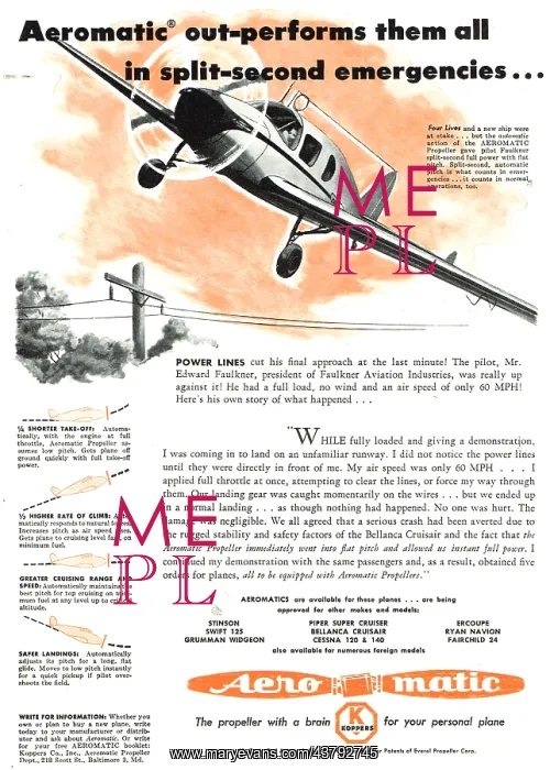  : Aeromatic Air Controlled Automatic Propellers