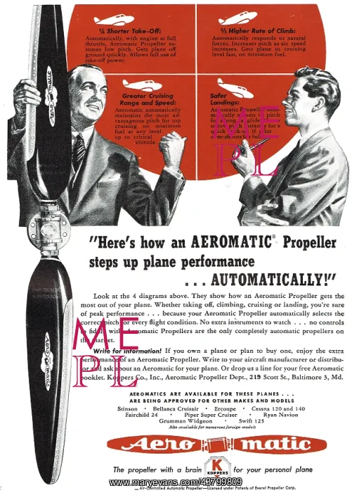  : Aeromatic Air Controlled Automatic Propellers