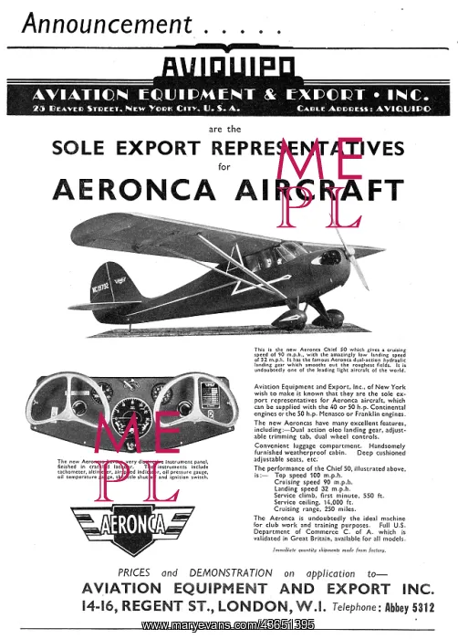 : Aeronca Chief - Aviation Equipment & Export Ic : Aeronca Chief - Aviation Equipment & Export Ic