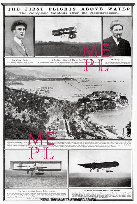 : Aeroplane Contests Over the Mediterranean 1909 : Aeroplane Contests Over the Mediterranean 1909