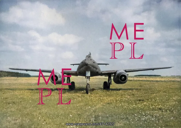 : Aeroplane in a field, WW2 : Aeroplane in a field, WW2