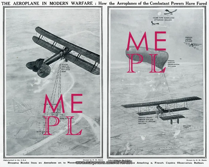 : Aeroplane in modern warfare by G. H. Davis : Aeroplane in modern warfare by G. H. Davis